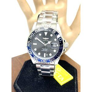 Invicta Women's Watch 33258 Pro Diver Quartz Black Dial Silver Stainless Steel